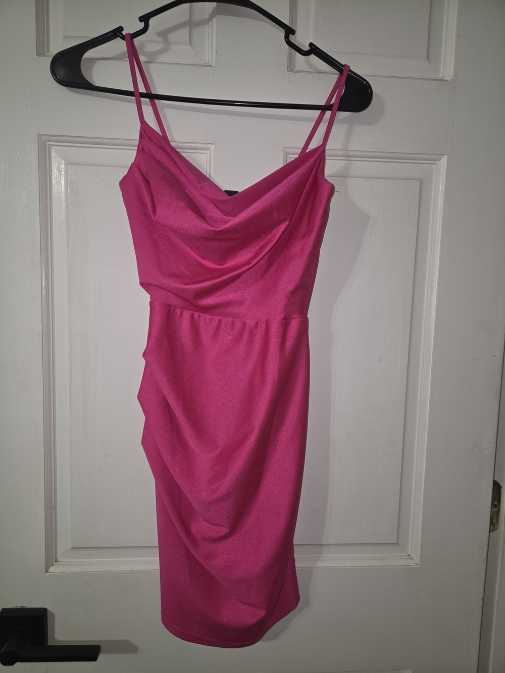 NWT Windsor Hot Pink Cowl Neck Midi Dress